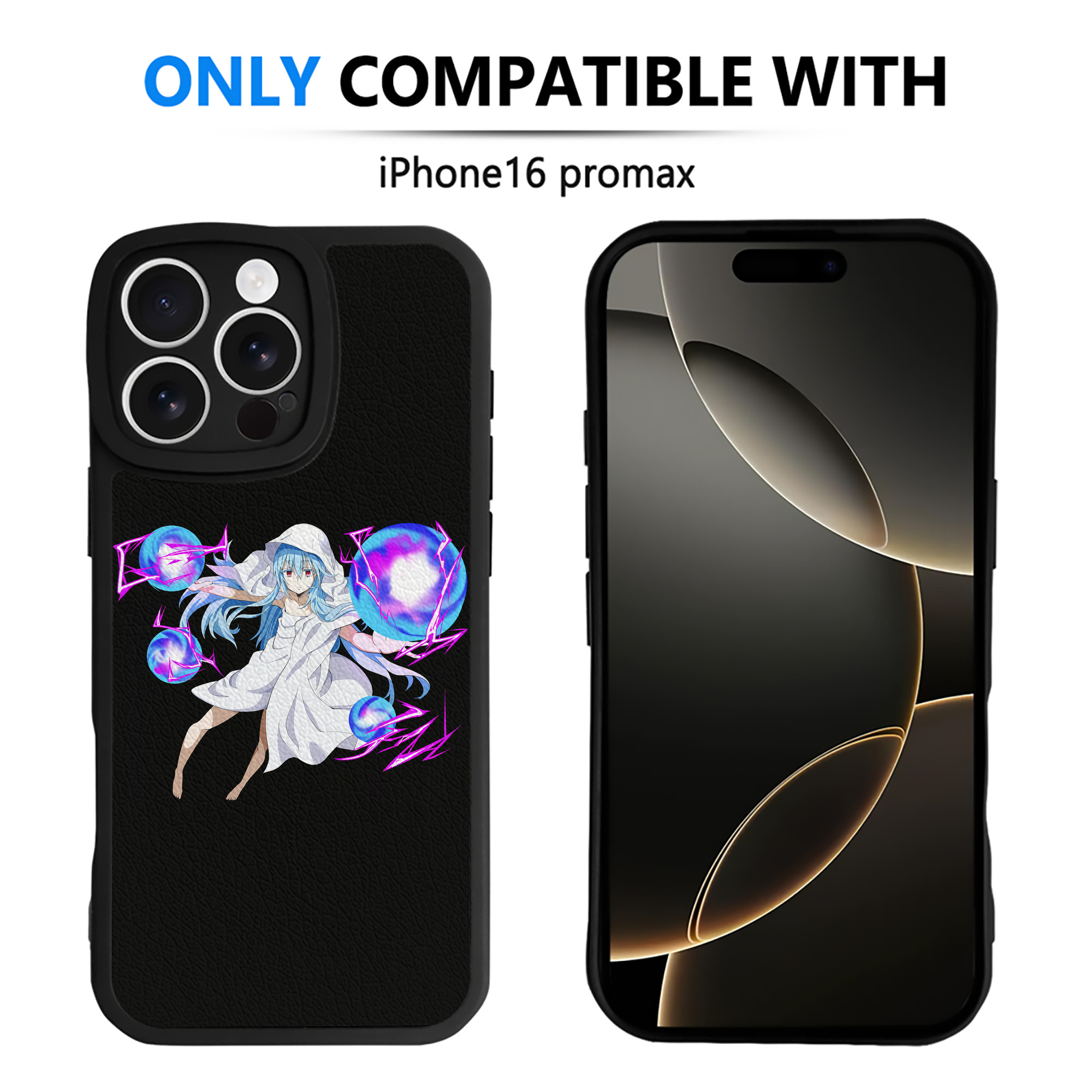 （画像用） 転スラ Regarding Reincarnated to Slime 【iPhone 16シリーズ対応】シリコンスマホケース（レザー調） 材質：シリコン